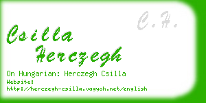 csilla herczegh business card